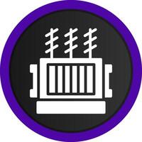 Power Transformer Creative Icon Design vector