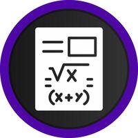 Maths Creative Icon Design vector