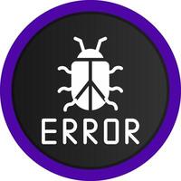 diseño de icono creativo de error vector