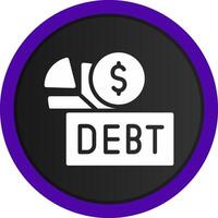 Debt Creative Icon Design vector