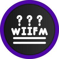 WIIFM Creative Icon Design vector