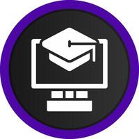 Online Courses Creative Icon Design vector