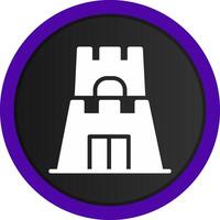 Castle Toy Creative Icon Design vector