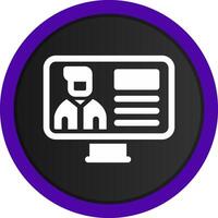 Online Lecture Creative Icon Design vector