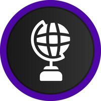 Globe Stand Creative Icon Design vector