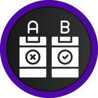 AB Testing Creative Icon Design vector