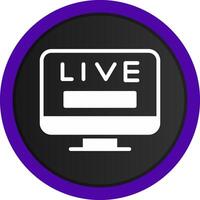 Live TV Creative Icon Design vector