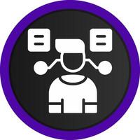 User Predictions Creative Icon Design vector