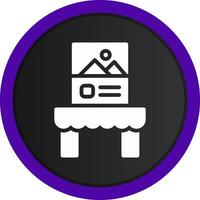 Tabletop Display Creative Icon Design vector