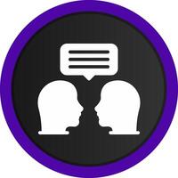 Face To Face Creative Icon Design vector