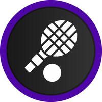 tenis raqueta creativo icono diseño vector