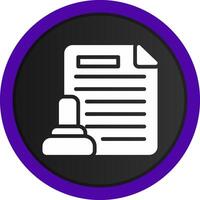 Legal Document Creative Icon Design vector