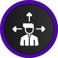 Outsource Management Creative Icon Design vector