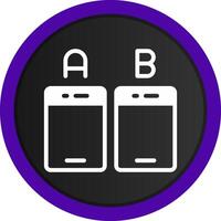 Ab Testing Creative Icon Design vector