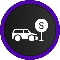 Taxi Stop Creative Icon Design vector