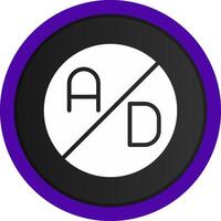 Ad Blocker Creative Icon Design vector