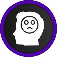 Emotions Sad Creative Icon Design vector