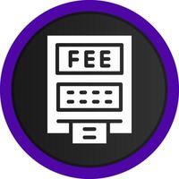 ATM Fees Creative Icon Design vector