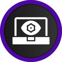 Computer Vision Creative Icon Design vector