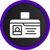 Identification Card Creative Icon Design vector
