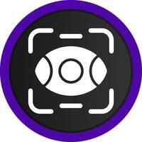 Eye Scanner Creative Icon Design vector