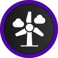 Wind Power Creative Icon Design vector