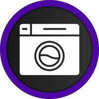 Washing Machine Creative Icon Design vector