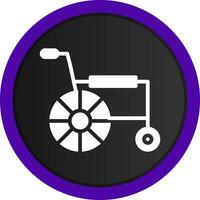 Wheelchair Creative Icon Design vector