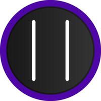 Pause Creative Icon Design vector