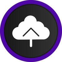 Cloud Upload Creative Icon Design vector