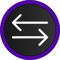 Double Arrow Creative Icon Design vector