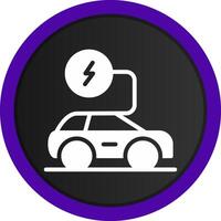 Electronic Car Creative Icon Design vector
