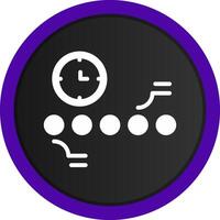Circle Accent Timeline Creative Icon Design vector