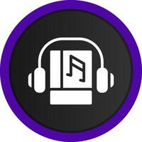 Audio Book Creative Icon Design vector