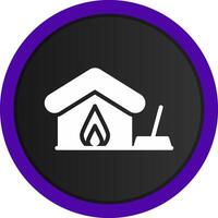 Fire Damage Cleaning Creative Icon Design vector