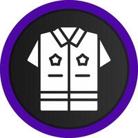 Police Uniform Creative Icon Design vector