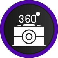 360 Camera Creative Icon Design vector
