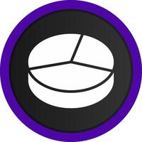 3D Pie Creative Icon Design vector