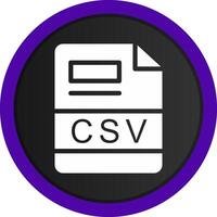 CSV Creative Icon Design vector