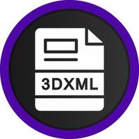 3DXML Creative Icon Design vector