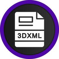 3dxml creativo icono diseño vector