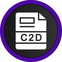 C2D Creative Icon Design vector