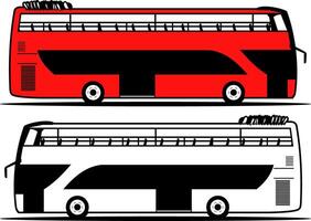 paris bus design vector art