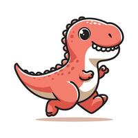 cute t rex vector design illustration