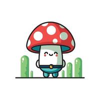 cute mushroom vector design illustration