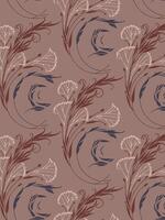 elegant art nouveau flower seamless pattern background texture background vector