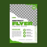 Abstract flat design flyer template vector