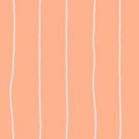 Orange seamless pattern with vertical curvy stripes vector