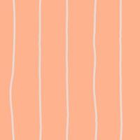 Orange seamless pattern with vertical curvy stripes vector