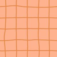 Peach fuzz checkered seamless pattern vector